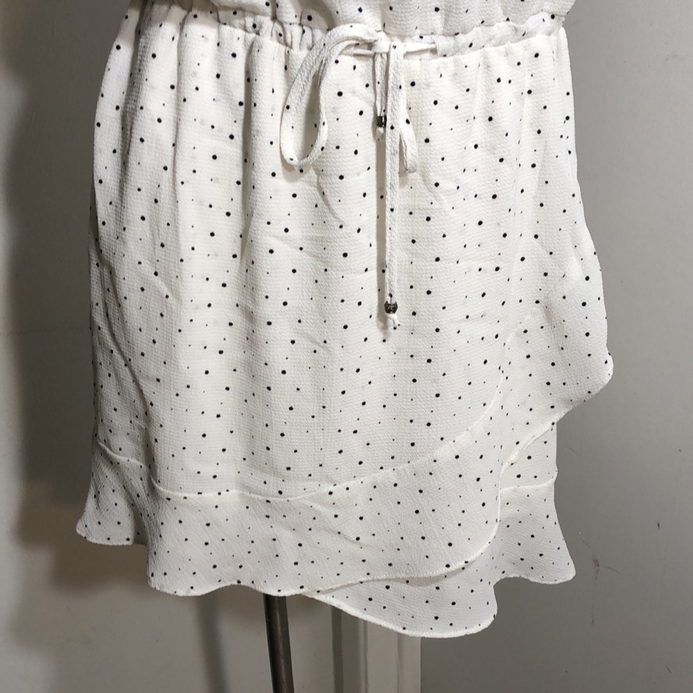 SHILLA White Ruffle Halter Drawstring Dress - Picture 4 of 9
